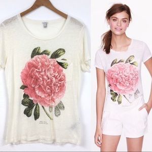 ISO!!! J Crew Peony Tee Size Medium
